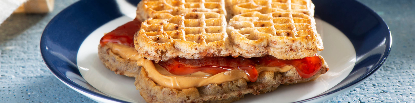 Peanut Butter & Jelly Waffles Recipe